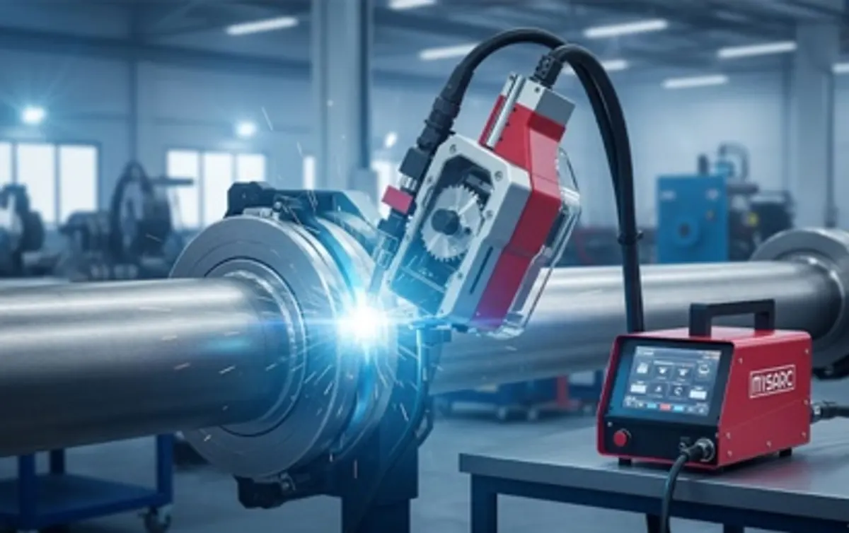 MISARC orbital welding system in action